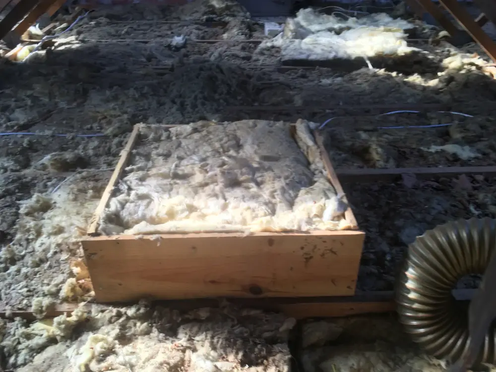 isolation et réhausse de trappe