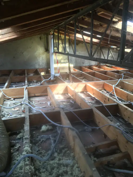 Isolation laine de verre souflée avant